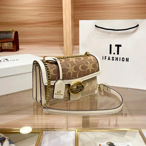 Sac à Bandoulière Colorblock pour Femmes - Mini Sac de Luxe Léger et Pratique