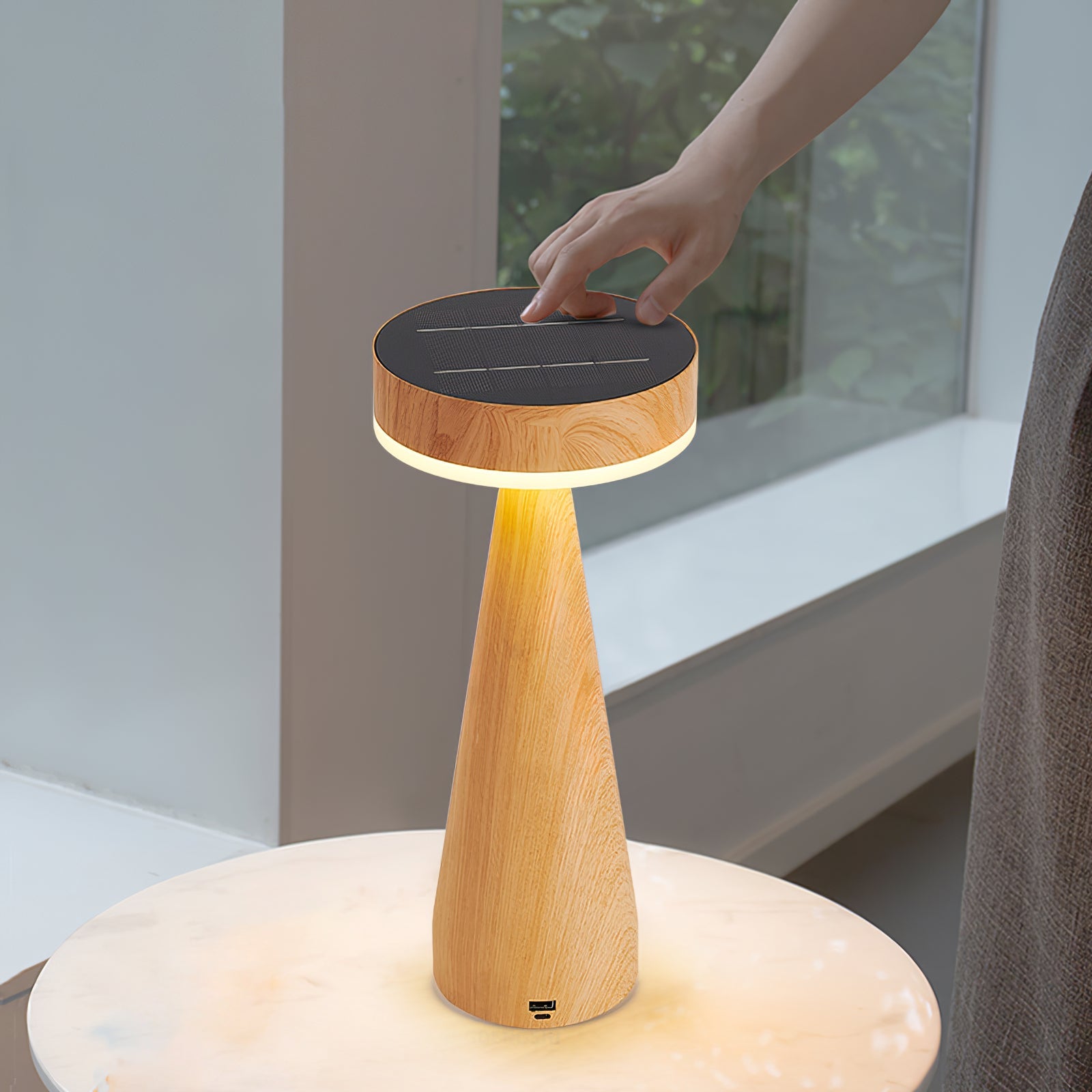 Lampe de Table Nautique Rechargeable - Élégance Inspirée par la Mer