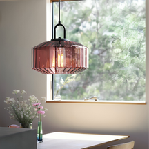Lampe Pendante en Verre Coloré - Design Bauhaus et Ambiance Chaleureuse