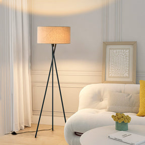 Lampe de Sol en Soie - Élégance Contemporaine et Atmosphère Chaleureuse