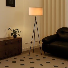 Lampe de Sol en Soie - Élégance Contemporaine et Atmosphère Chaleureuse