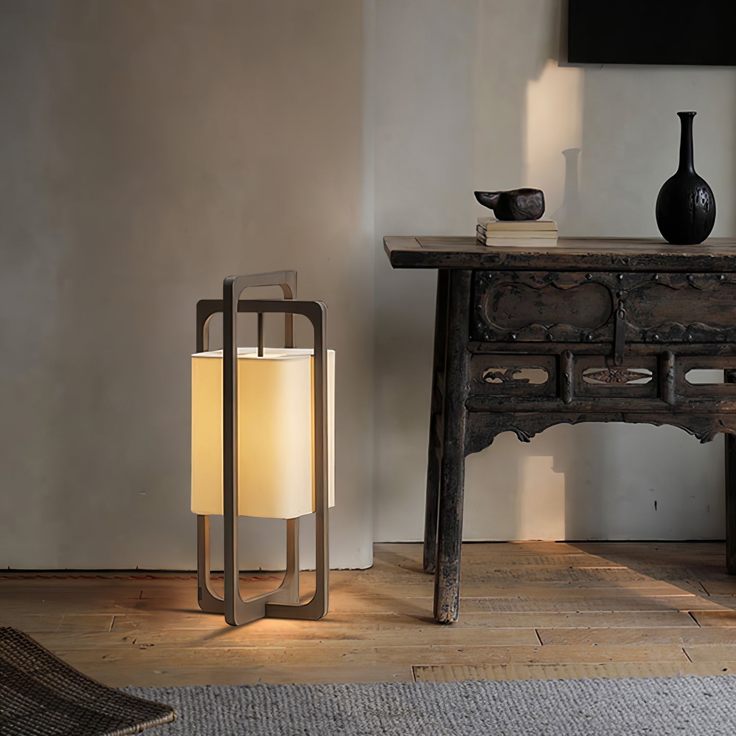 Lampe de Table Moderne en Bois - Design Raffiné et Atmosphère Intime