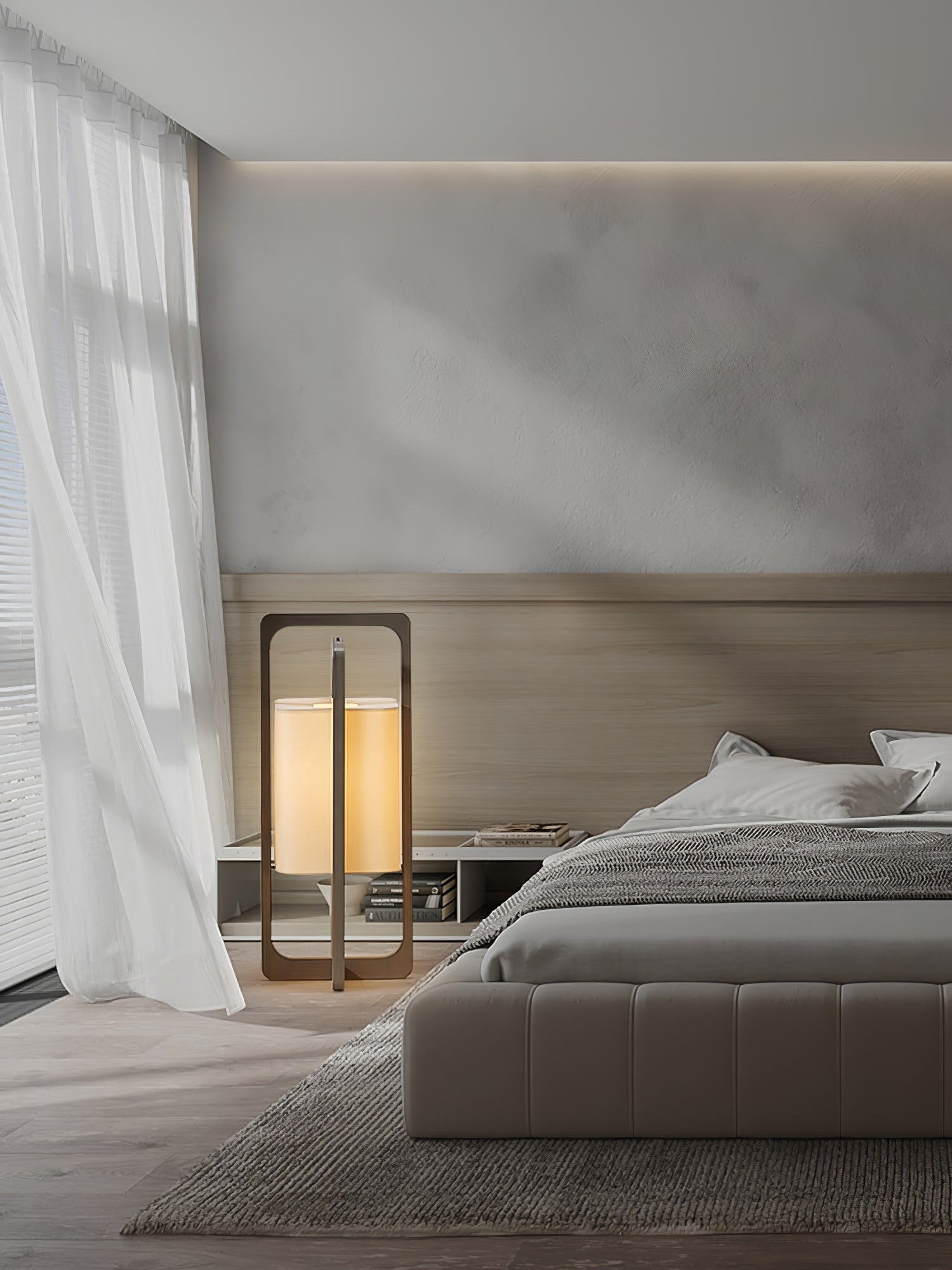 Lampe de Table Moderne en Bois - Design Raffiné et Atmosphère Intime