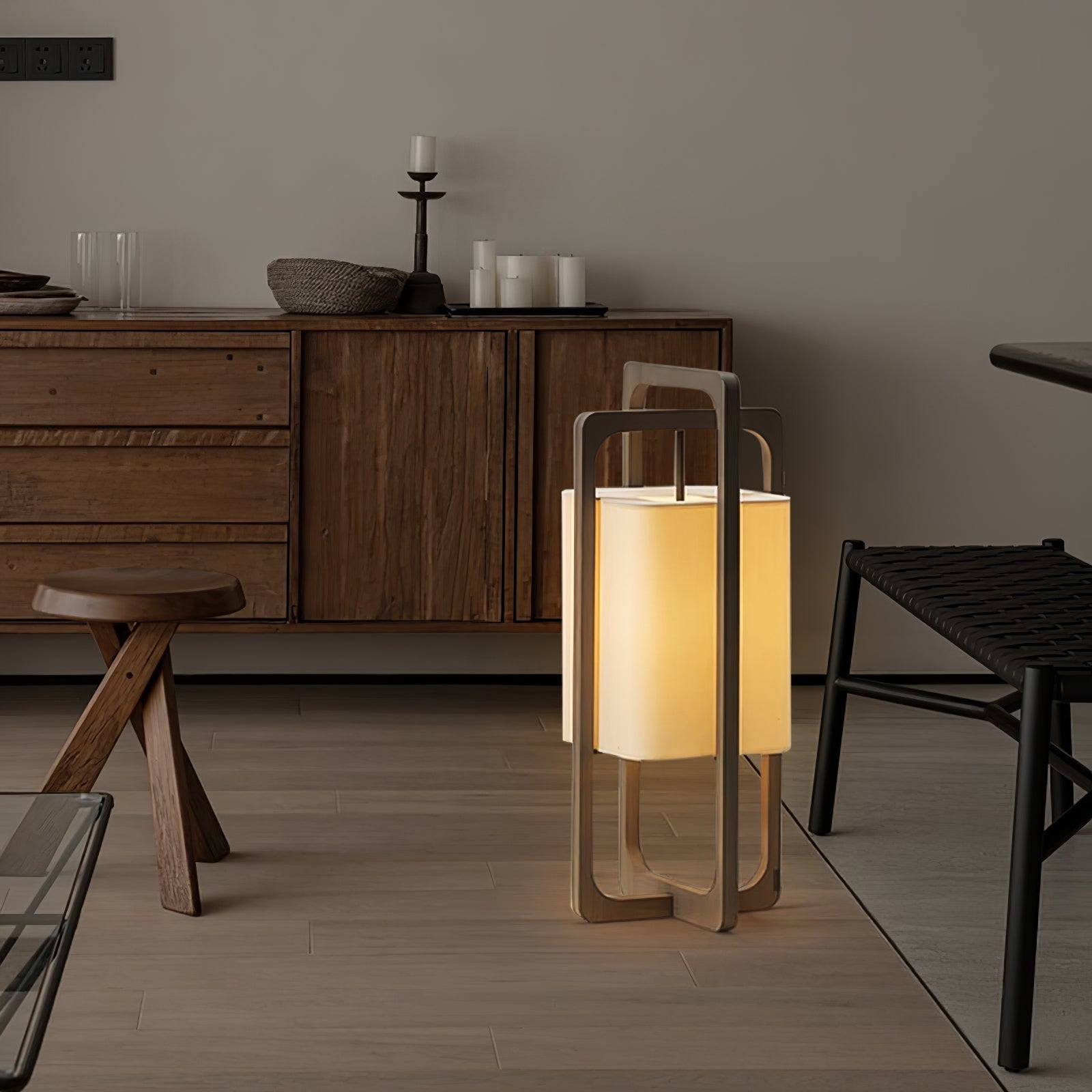 Lampe de Table Moderne en Bois - Design Raffiné et Atmosphère Intime