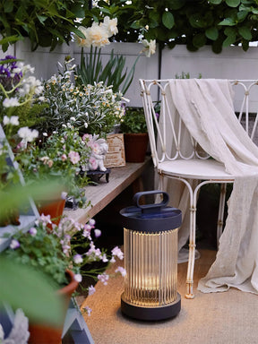 Lampe de Jardin Solaire en Verre - Éclairage Élégant et Résistant aux Intempéries
