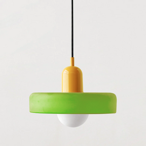 Lampe Pendante Bauhaus en Verre Coloré - Élégance Géométrique et Ambiance Chaleureuse