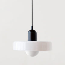 Lampe Pendante Bauhaus en Verre Coloré - Élégance Géométrique et Ambiance Chaleureuse
