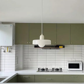 Lampe Pendante Bauhaus en Verre Coloré - Élégance Géométrique et Ambiance Chaleureuse