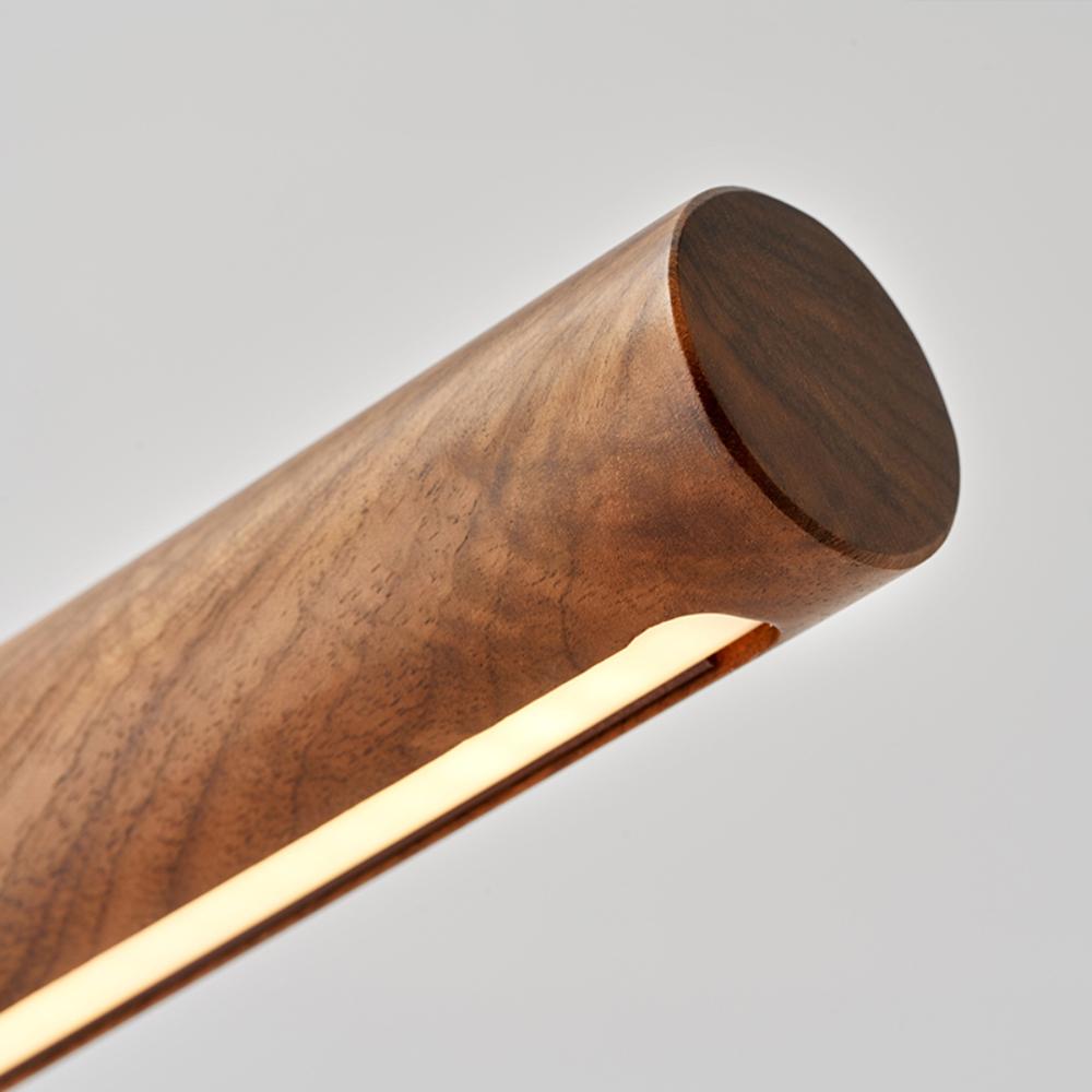 Lampe de Bureau Élégante et Réglable - Design Chic en Bois et Métal