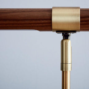 Lampe de Bureau Élégante et Réglable - Design Chic en Bois et Métal