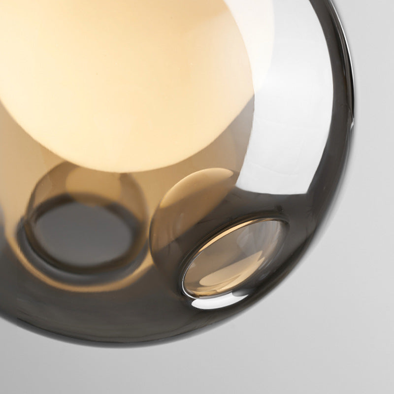 Lampe Suspendue en Verre Italien - Élégance Contemporaine et Ambiance Chaleureuse