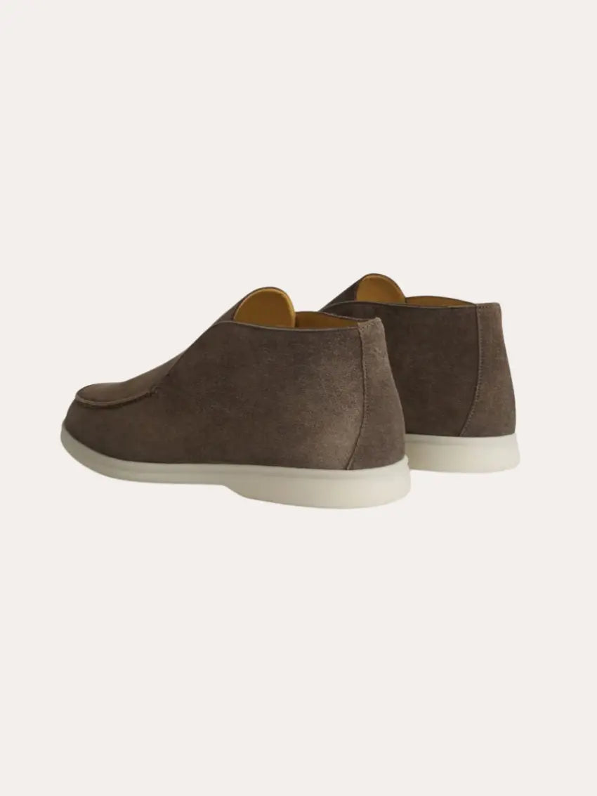 Mocassins en Suède Gris Foncé - Style Élégant et Confort Durable