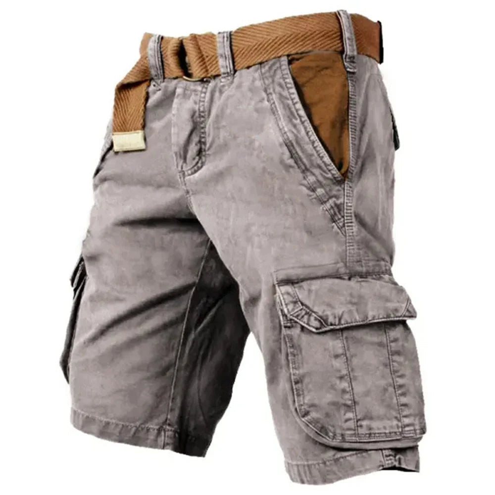 Shorts Cargo Confortables pour Hommes - Style Classique et Poches Pratiques