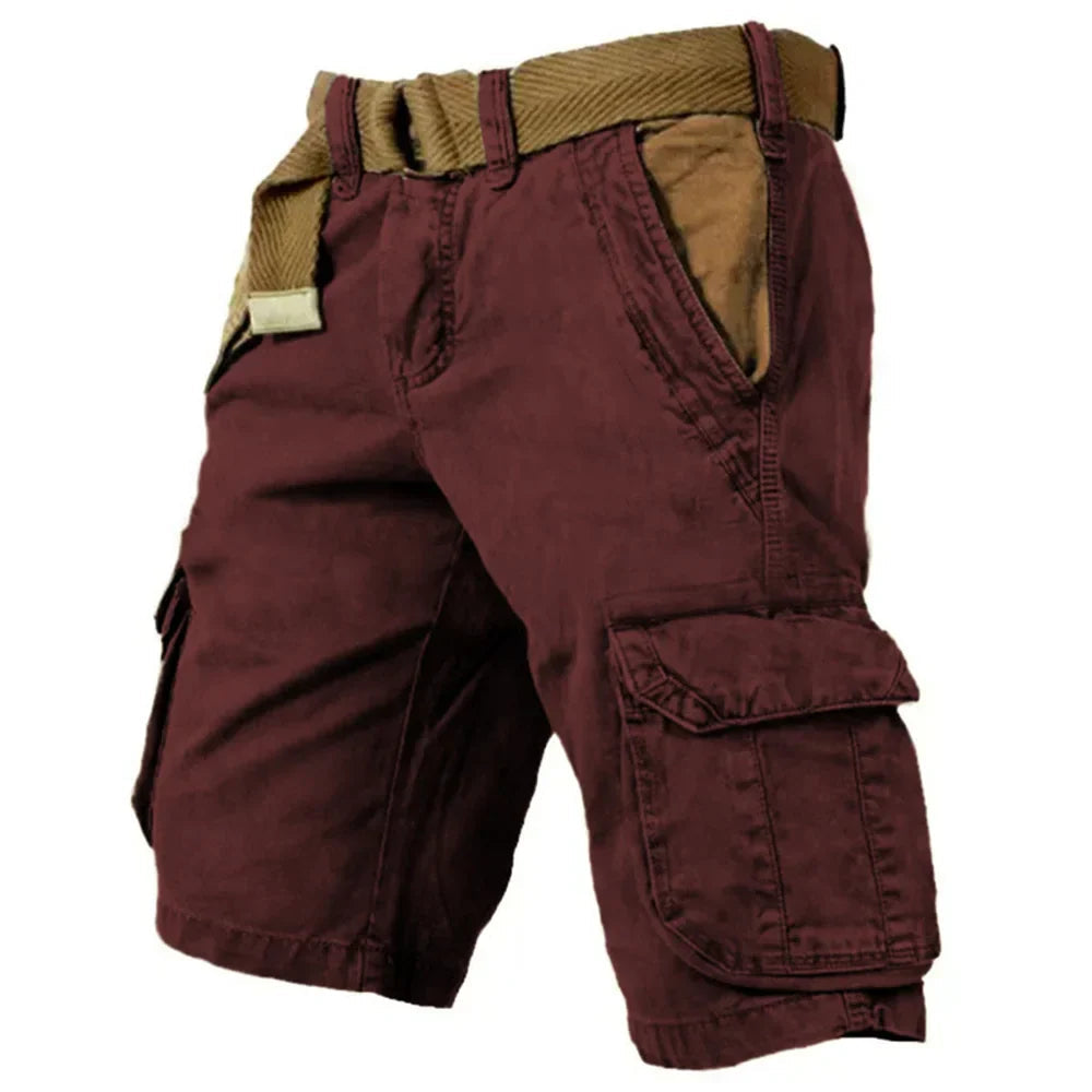 Shorts Cargo Confortables pour Hommes - Style Classique et Poches Pratiques