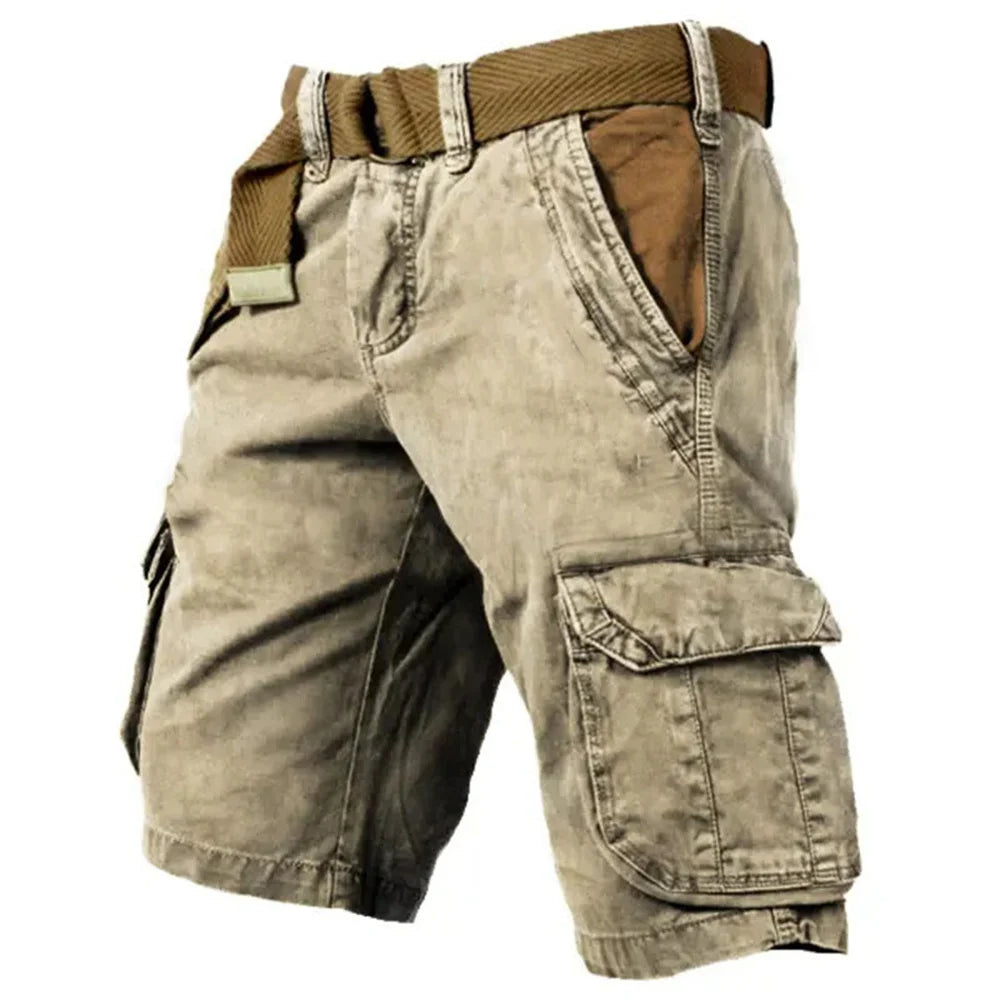 Shorts Cargo Confortables pour Hommes - Style Classique et Poches Pratiques