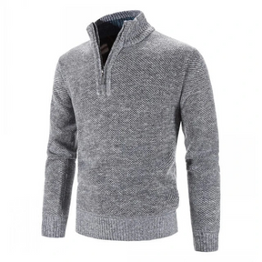 Pull à Col Zippé Décontracté - Confort et Style pour Jours Froids