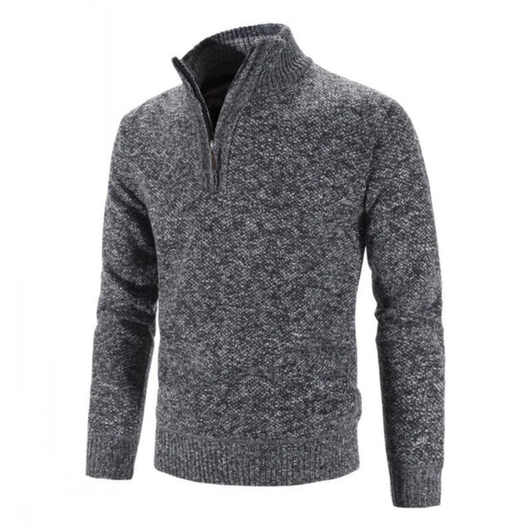 Pull à Col Zippé Décontracté - Confort et Style pour Jours Froids