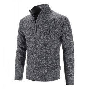 Pull à Col Zippé Décontracté - Confort et Style pour Jours Froids