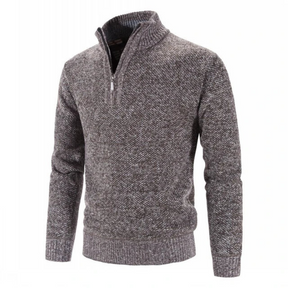 Pull à Col Zippé Décontracté - Confort et Style pour Jours Froids