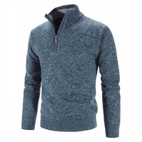 Pull à Col Zippé Décontracté - Confort et Style pour Jours Froids