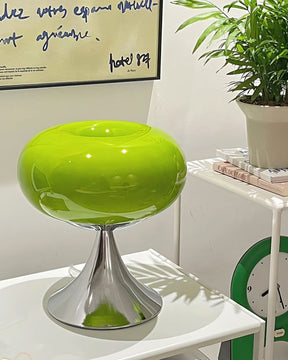 Lampe Contemporaine en Verre et Métal - Design Unique et Éclairage LED Économe