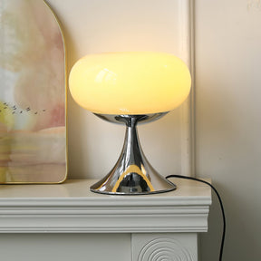 Lampe Contemporaine en Verre et Métal - Design Unique et Éclairage LED Économe