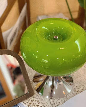 Lampe Contemporaine en Verre et Métal - Design Unique et Éclairage LED Économe
