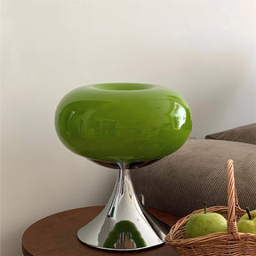 Lampe Contemporaine en Verre et Métal - Design Unique et Éclairage LED Économe