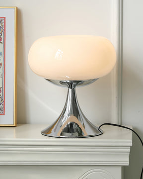 Lampe Contemporaine en Verre et Métal - Design Unique et Éclairage LED Économe