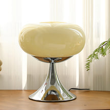 Lampe Contemporaine en Verre et Métal - Design Unique et Éclairage LED Économe