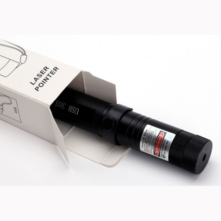 Pointeur Laser Longue Portée - Rechargeable et Sécurisé pour Extérieur