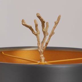 Lampe de Bureau en Marbre Noir - Design Unique et Élégance Naturelle