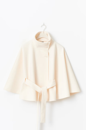Manteau Cape Élégant pour Femmes - Chic et Pratique avec Col Haut