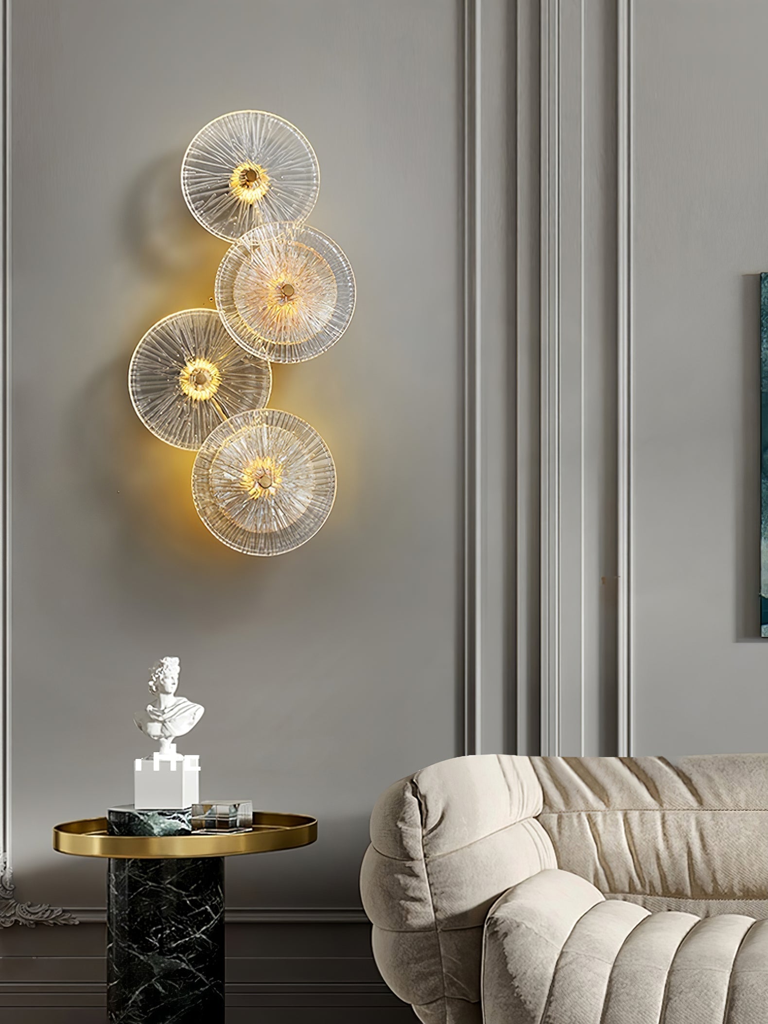 Applique Murale Fleurs de Lotus - Éclairage Élégant et Énergétiquement Efficace