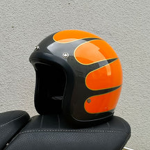Casque de Moto Vintage Sécurisé - Léger et Confortable pour Longues Balades