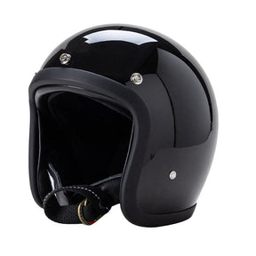 Casque de Moto Vintage Sécurisé - Léger et Confortable pour Longues Balades