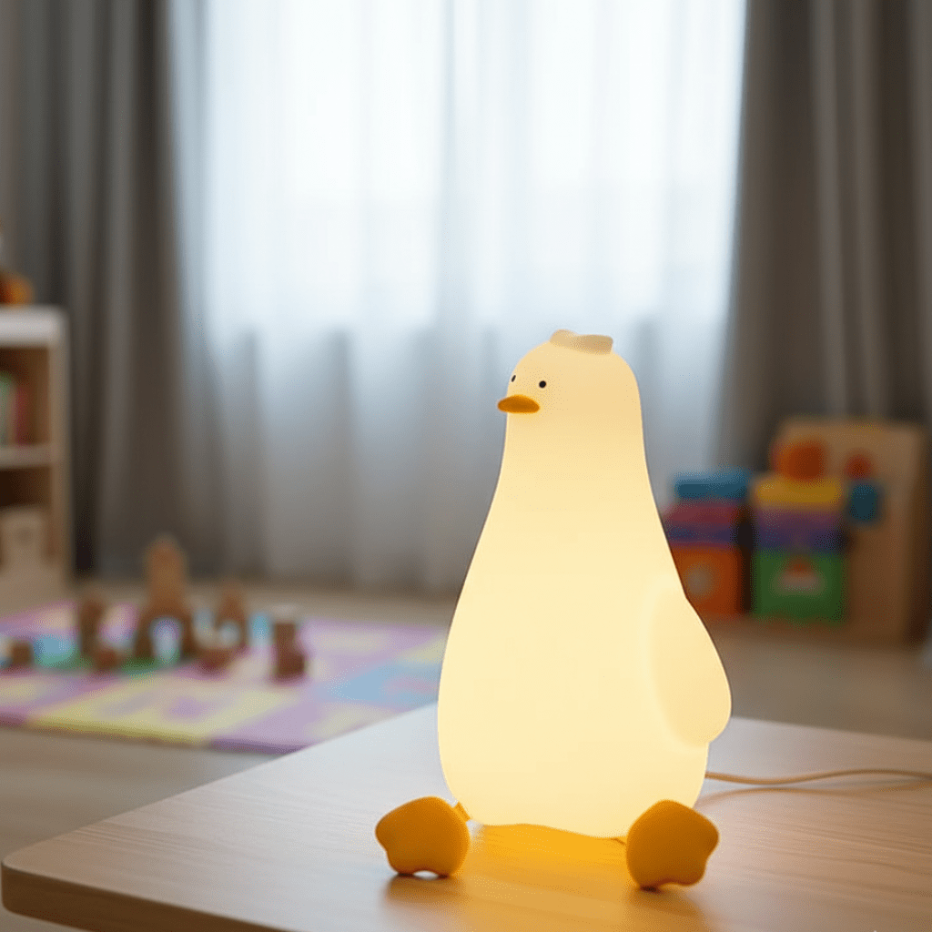 Lumière Nocturne Dimmable pour Enfants | Silicone Sûr et Rechargeable