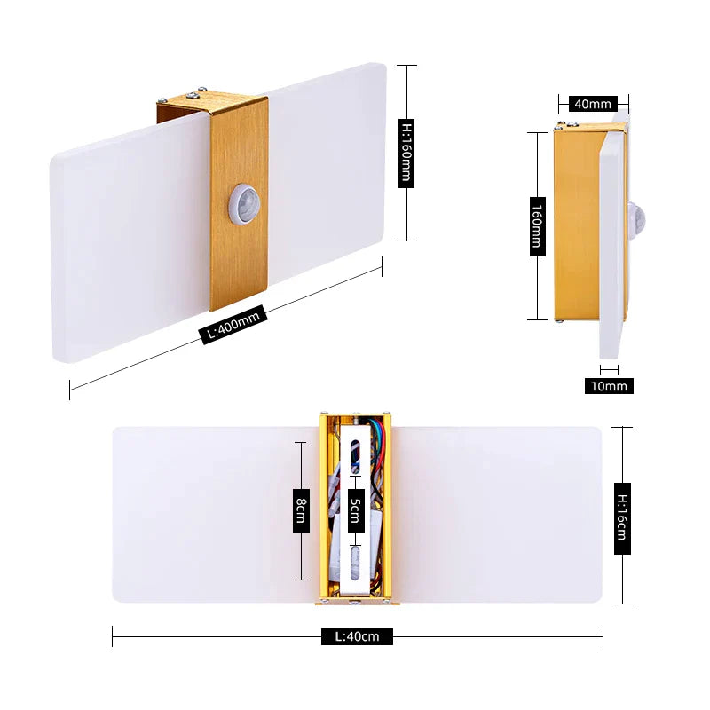 Lampe Murale LED avec Capteur - Éclairage Intelligent pour Espaces Intérieurs