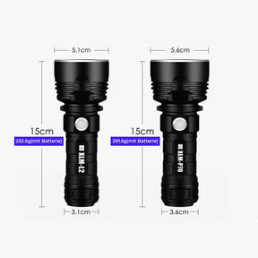 Lampe de Poche LED Ultra-brillante - 9 Modes et 100 000 Lumens
