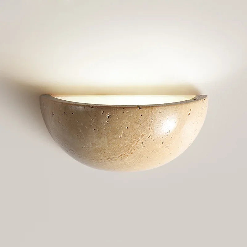 Applique Murale LED en Pierre Naturelle - Éclairage Cozy et Élégant pour Votre Intérieur