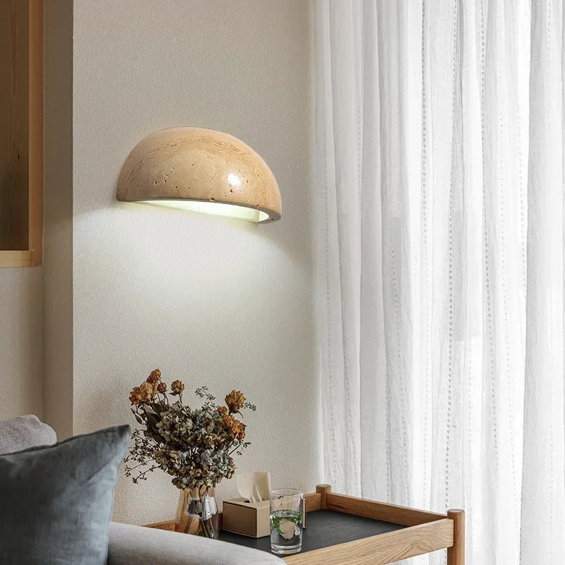 Applique Murale LED en Pierre Naturelle - Éclairage Cozy et Élégant pour Votre Intérieur