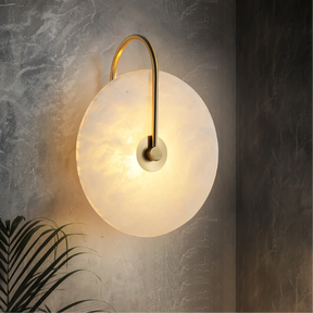 Applique Murale LED en Marbre - Élégance Minimaliste et Ambiance Chaleureuse
