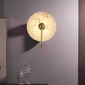 Applique Murale LED en Marbre - Élégance Minimaliste et Ambiance Chaleureuse