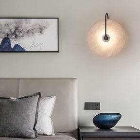 Applique Murale LED en Marbre - Élégance Minimaliste et Ambiance Chaleureuse