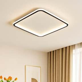 Lampe de Plafond Carrée Scandinave - Éclairage Ambiant Élégant et Apaisant