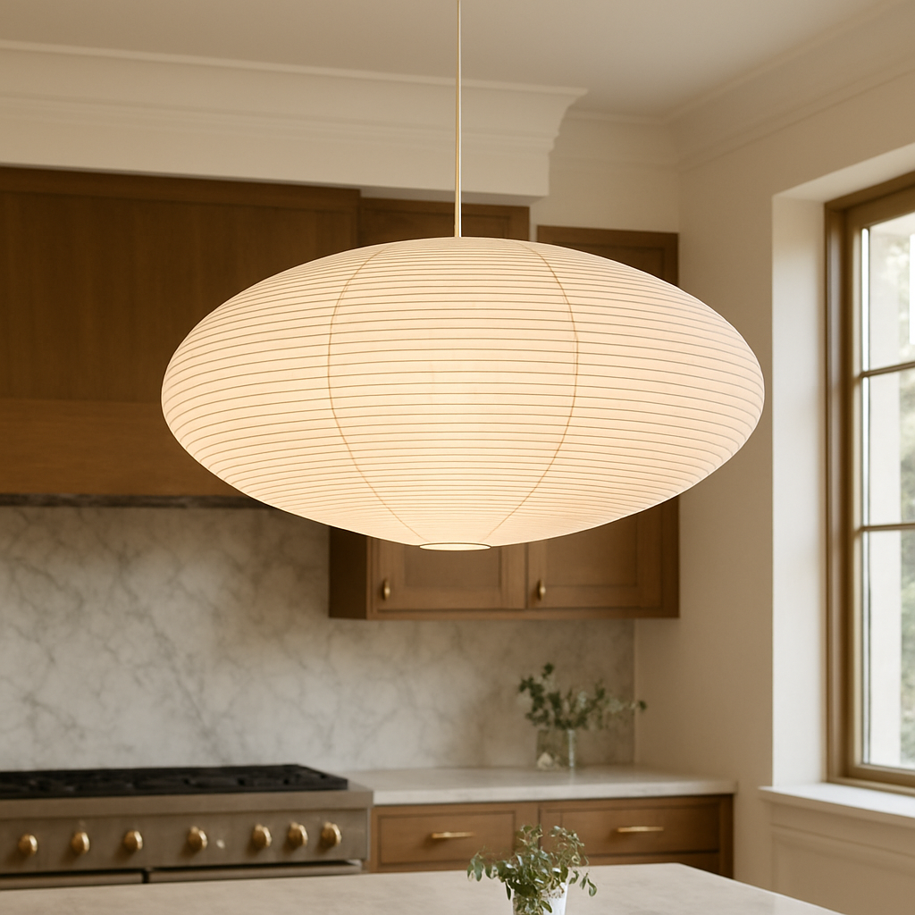 Lampe Suspendue en Papier Wabi - Élégance Vintage et Atmosphère Chaleureuse