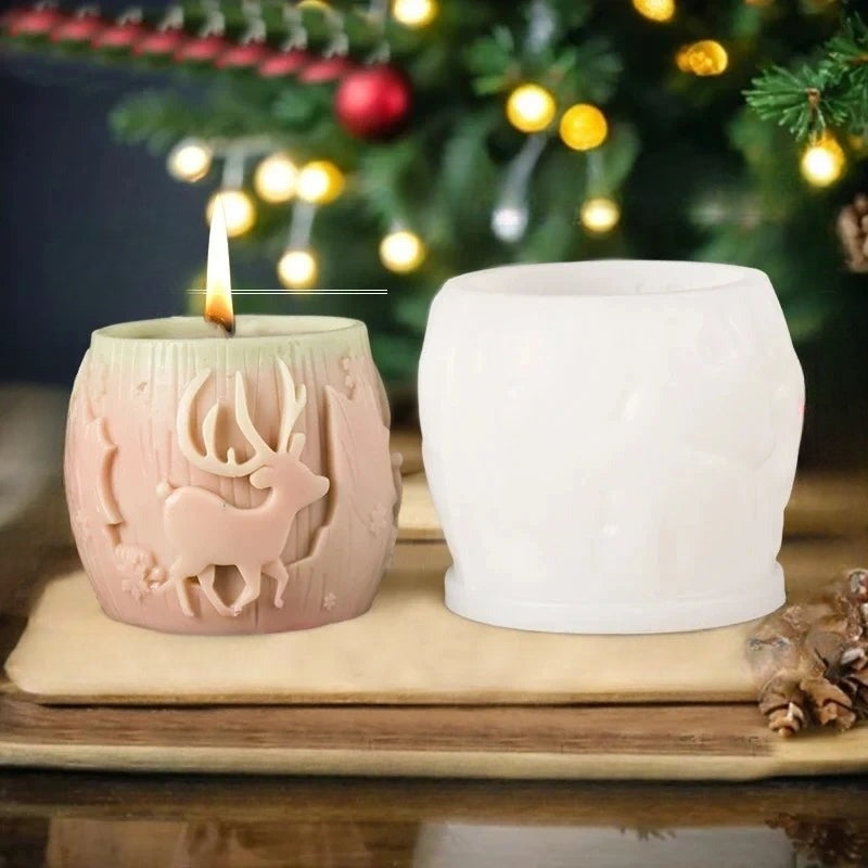 Moule à Bougies 3D en Silicone - Créez des Décorations Fait Maison