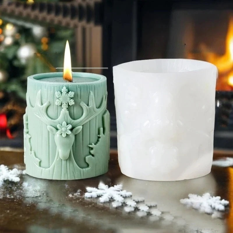 Moule à Bougies 3D en Silicone - Créez des Décorations Fait Maison