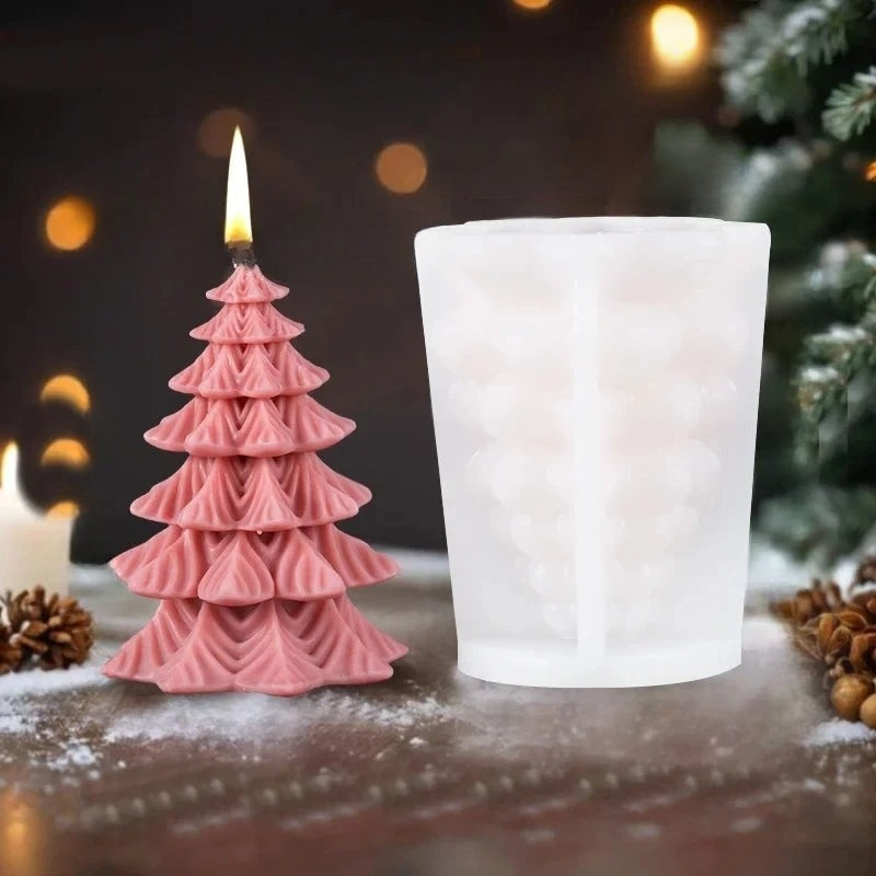 Moule à Bougies 3D en Silicone - Créez des Décorations Fait Maison