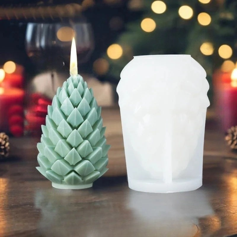 Moule à Bougies 3D en Silicone - Créez des Décorations Fait Maison